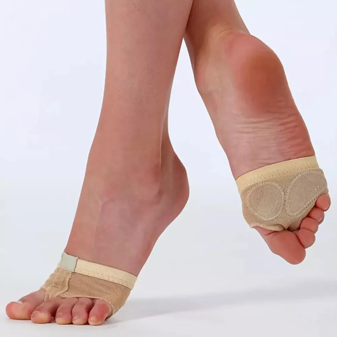 Silky Foot Thong Mesh Nude