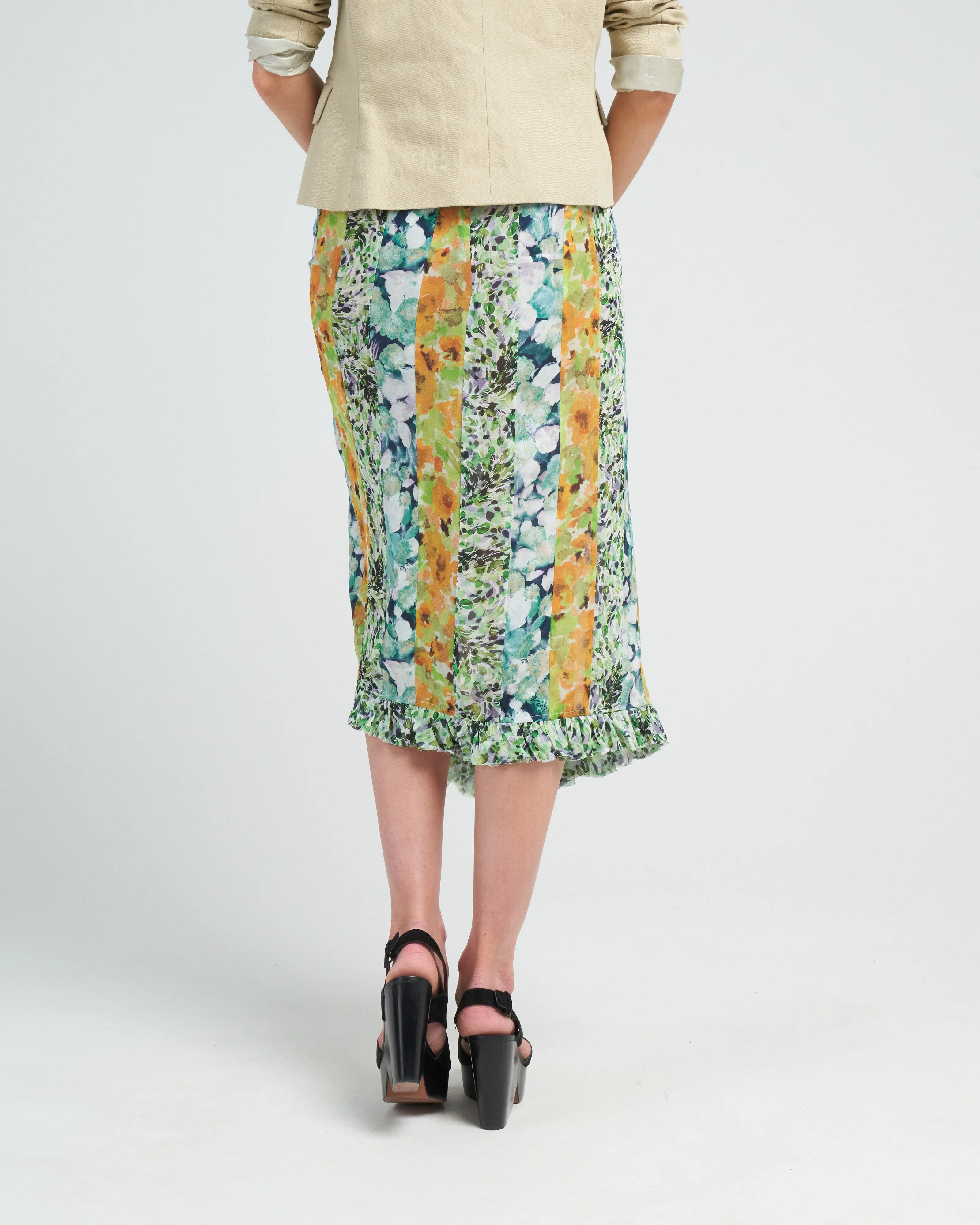 sina patch skirt - yellow