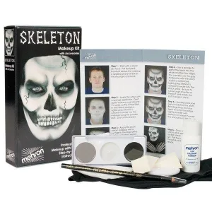 Skeleton Halloween Costume MakeUp Kit
