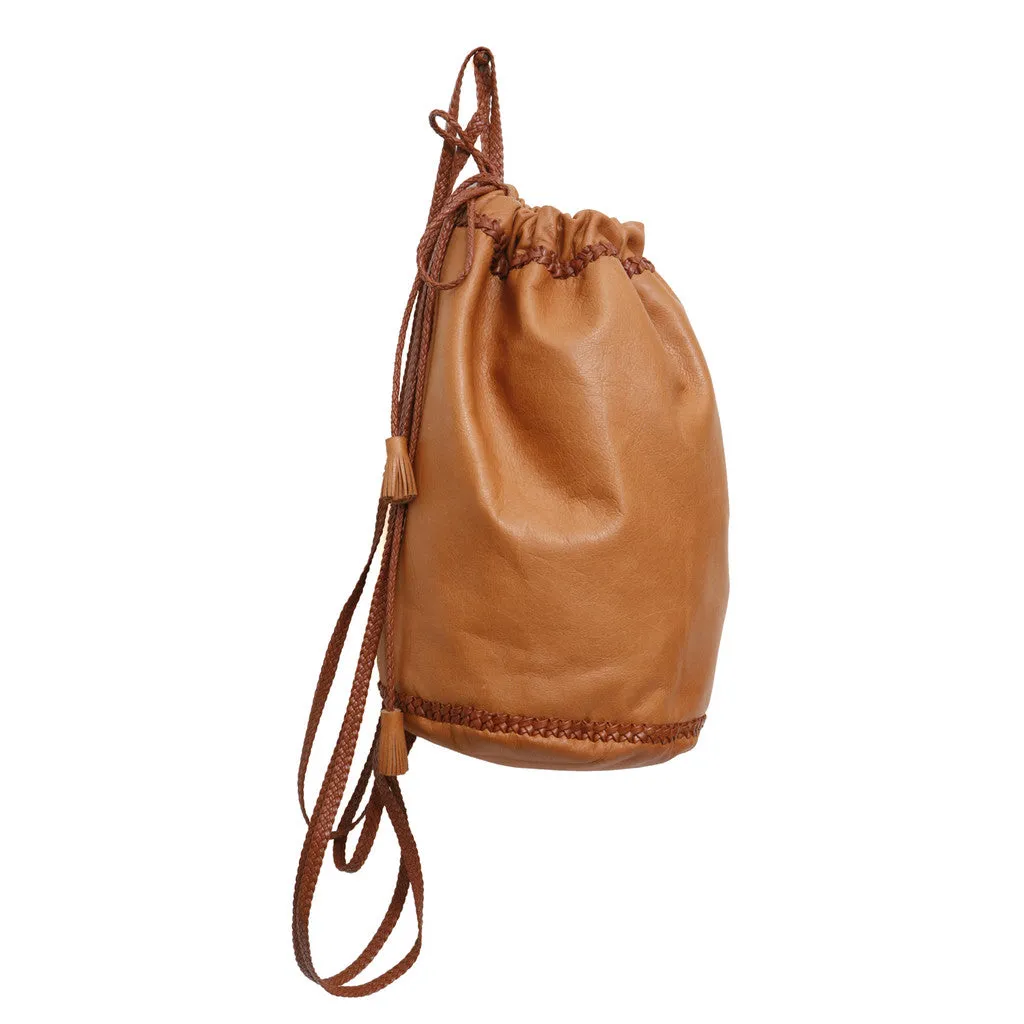 Small Braided Knapsack Backpack