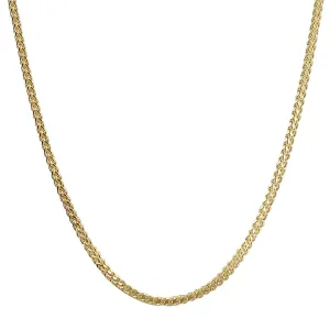 Solid 10K Gold 3mm Franco Chain