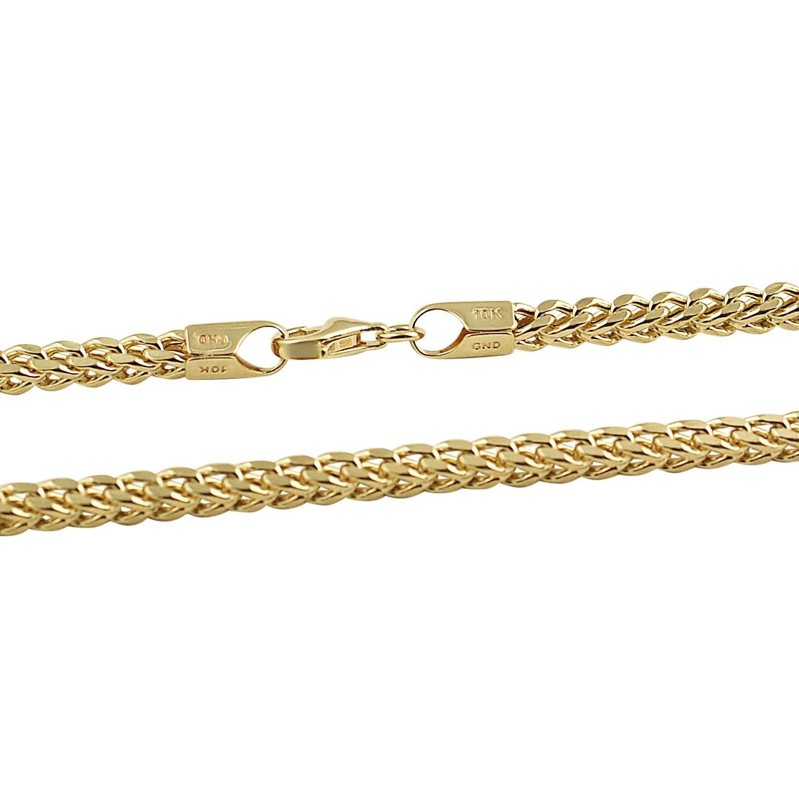 Solid 10K Gold 3mm Franco Chain
