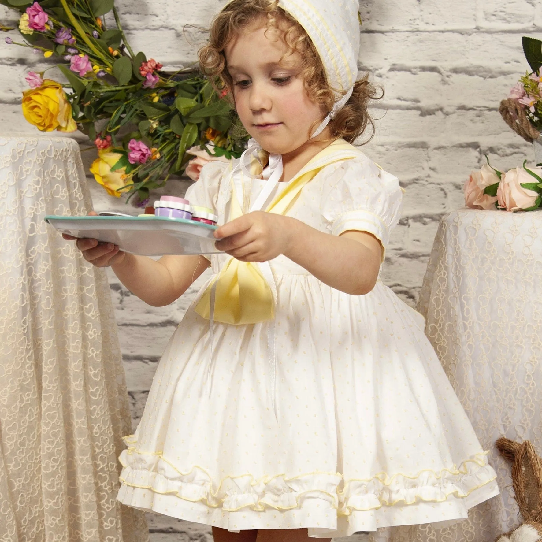 SONATA - Easter Sailor Dress - White