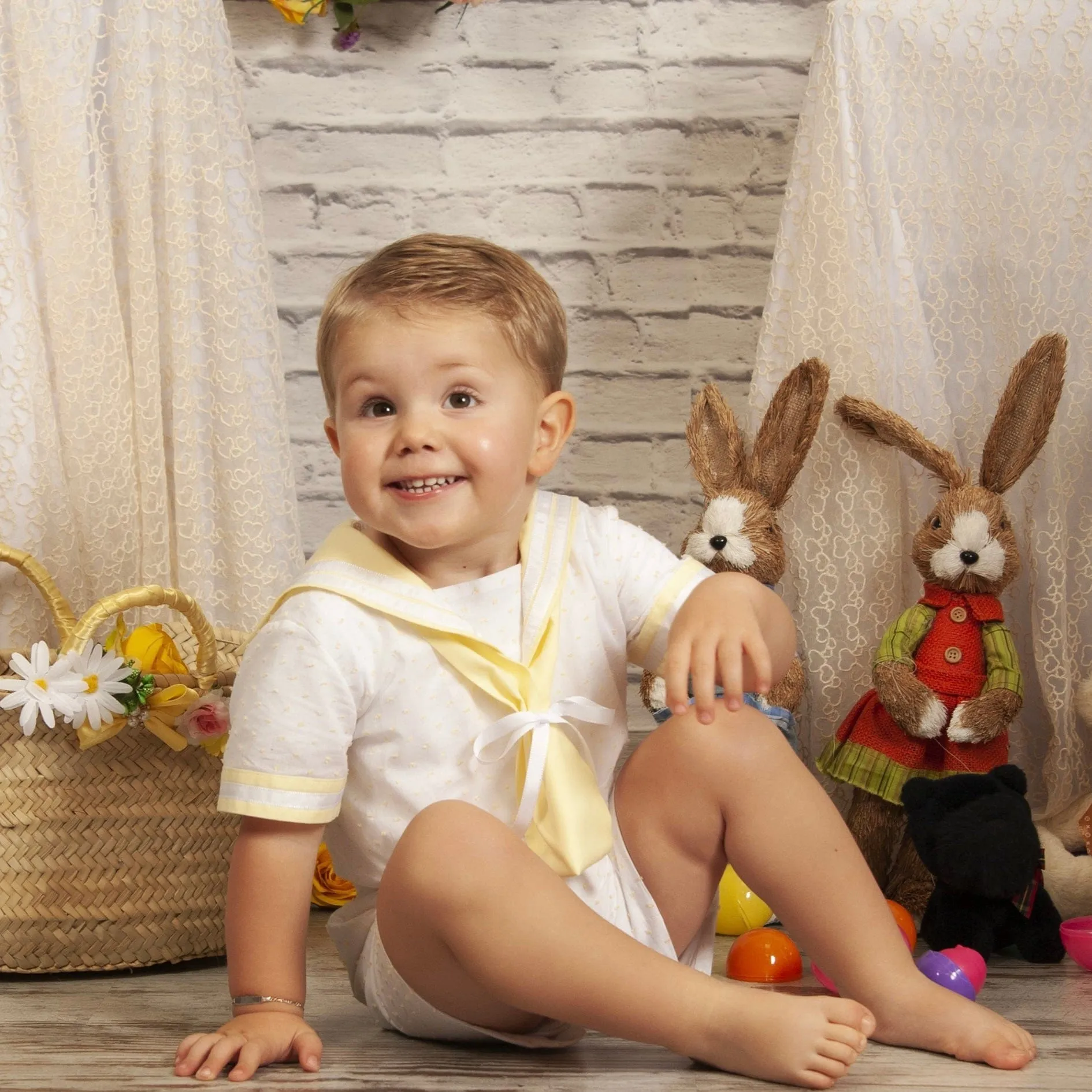 SONATA - Easter Sailor Short Set - Yellow
