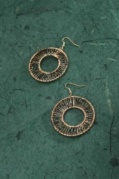 Splashed Hoop Earrings