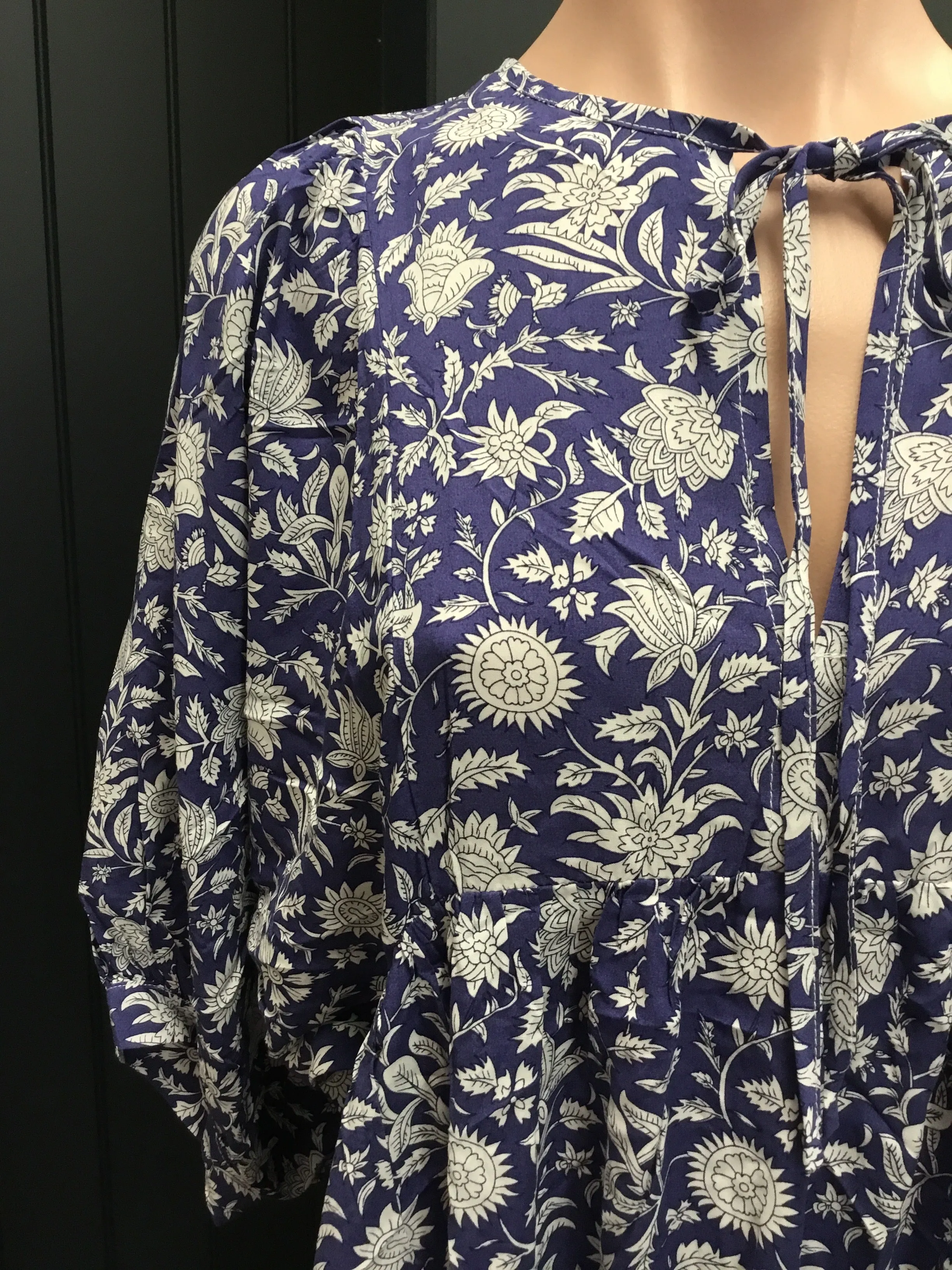 Spring Breeze Floral Dress Blue