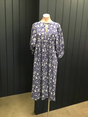 Spring Breeze Floral Dress Blue