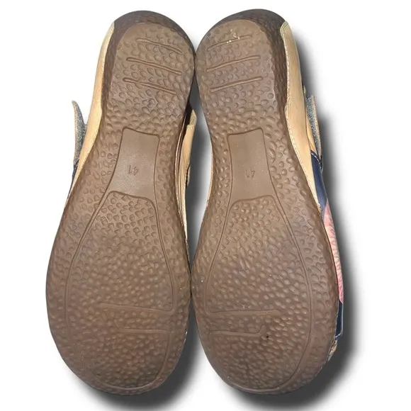 Spring Step L'Artiste Parkway Mary Jane Flat Tan EU 41 US 10/10.5 Wearable Art