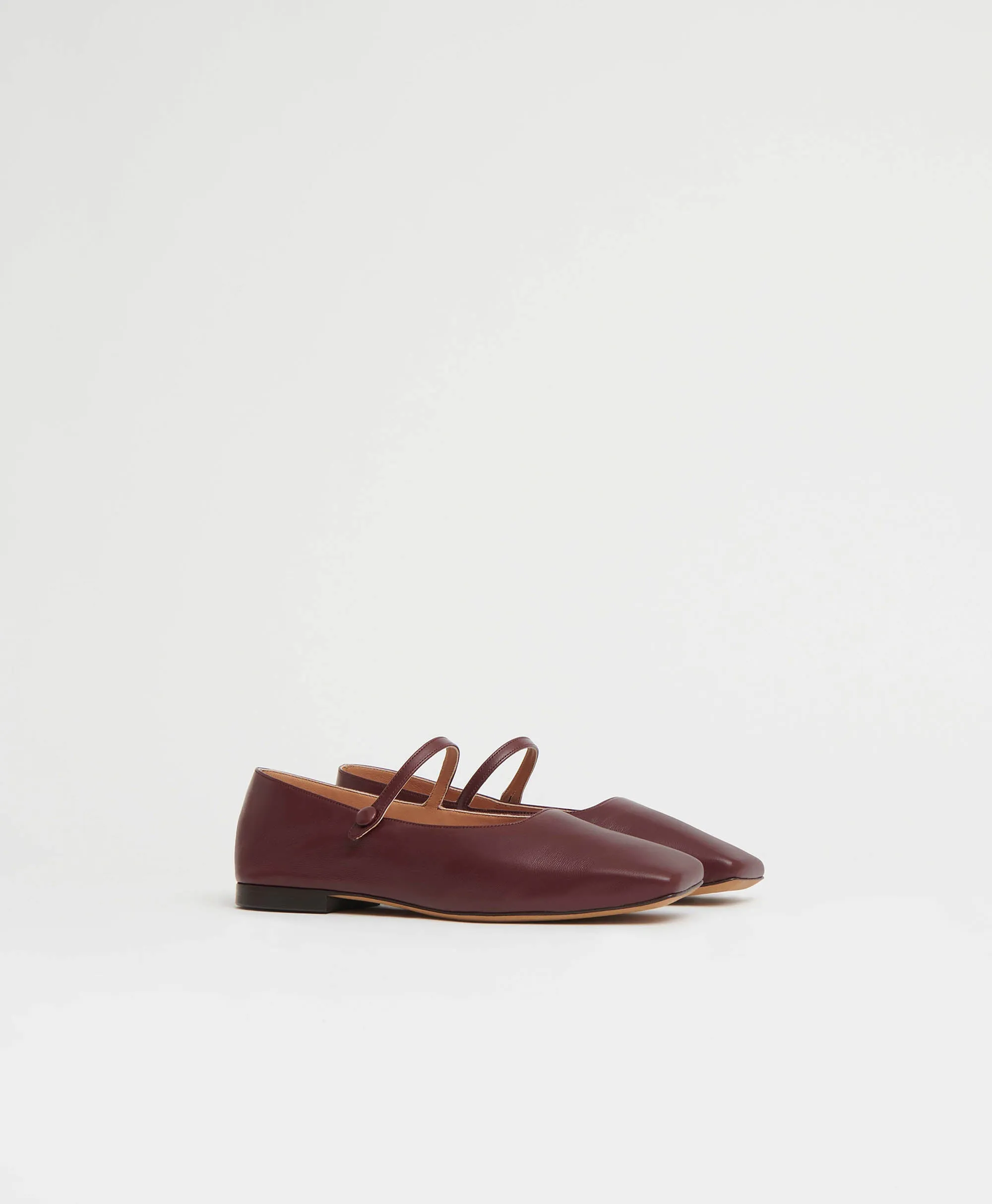 Square Toe Mary Jane - Pomegranate