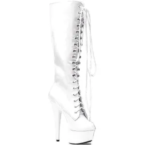 SS-609-JUNGLE Platform Boot  | White Patent