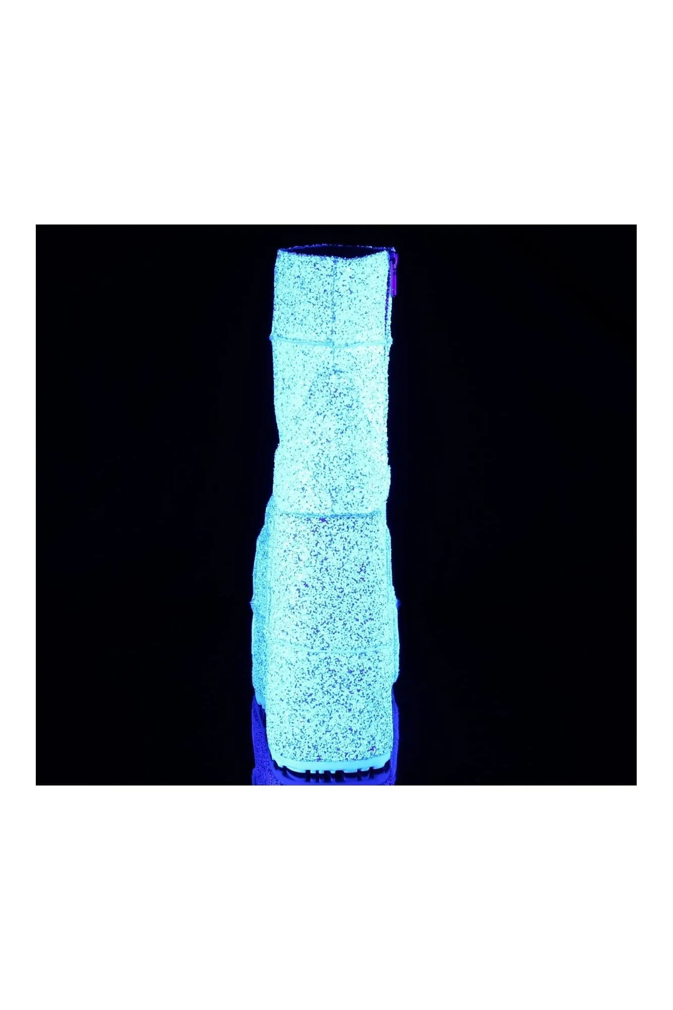 STACK-201G White Glitter Ankle Boot