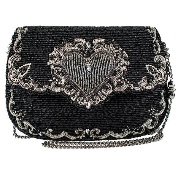 Steal My Heart Crossbody Handbag - Black