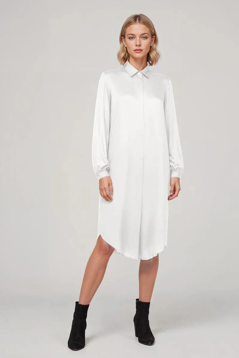 Stella Satin TENCEL™ Shirt Dress | Multiple Colours