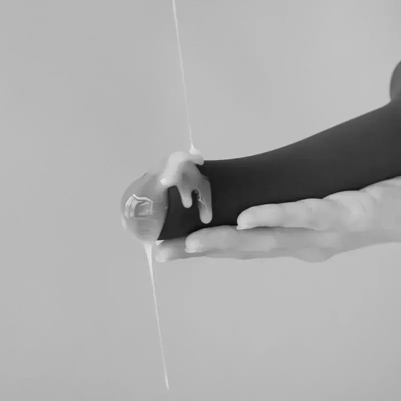 Strap-On-Me 7.5 Inch Silicone Squirting Cum Dildo - Black