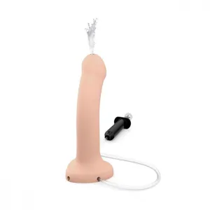 Strap-On-Me 7.5 Inch Silicone Squirting Cum Dildo - Vanilla