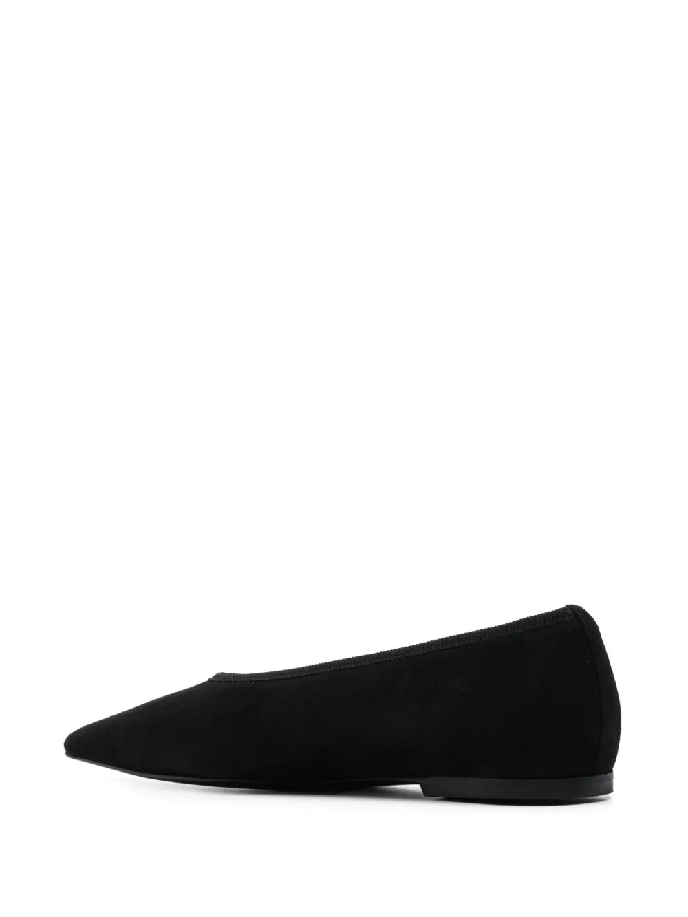 Suede leather ballets