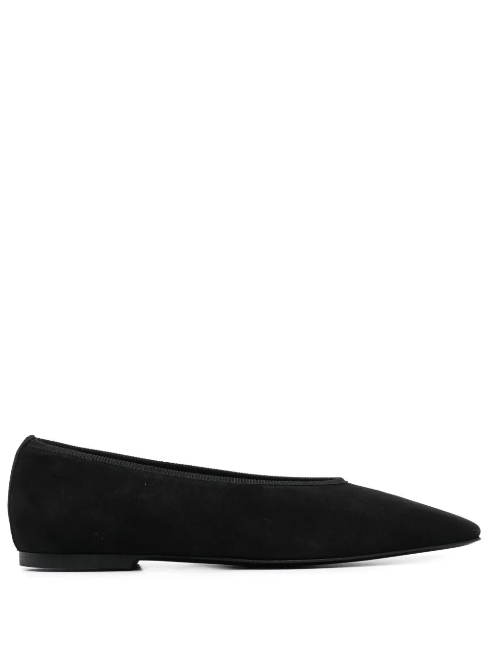 Suede leather ballets