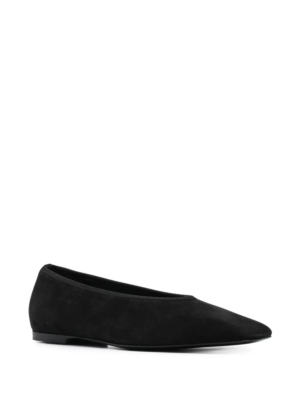 Suede leather ballets