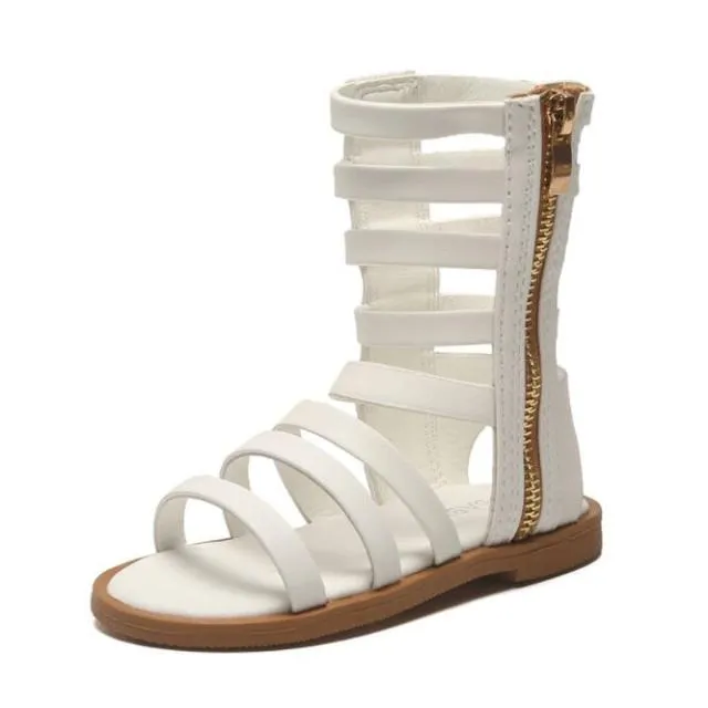 summer fashion Roman boots High-top girls sandals kids gladiator sandals