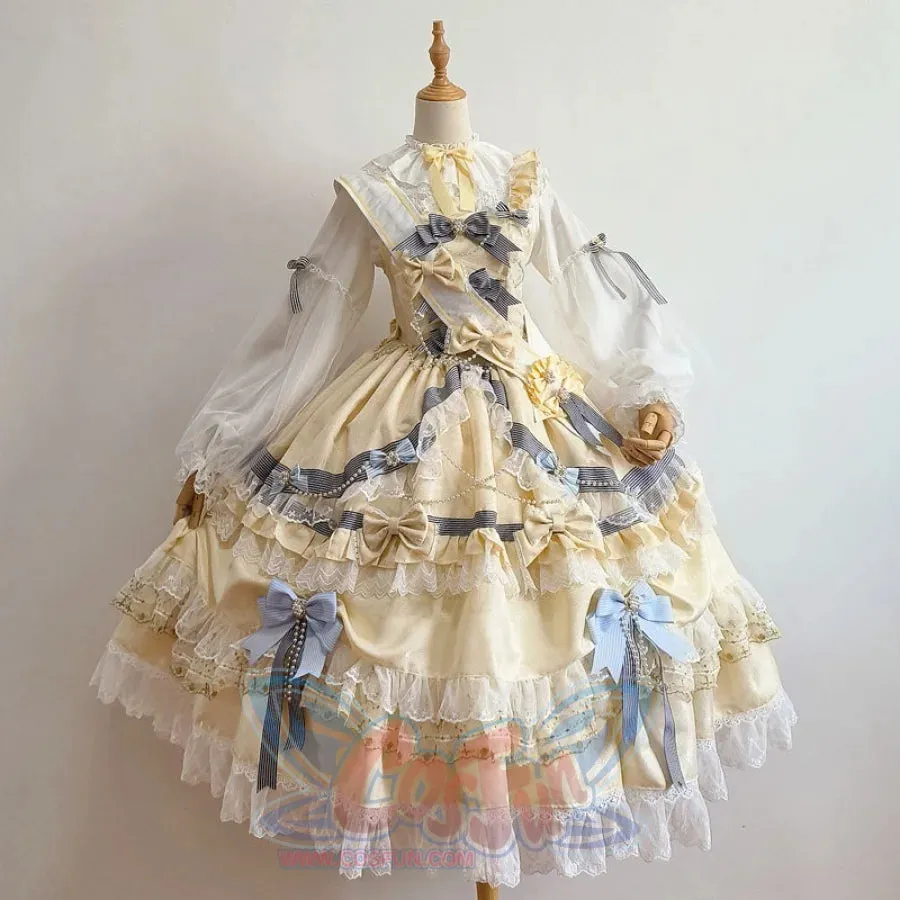 Sweet Girl Gorgeous High Waist Long Lolita Dress