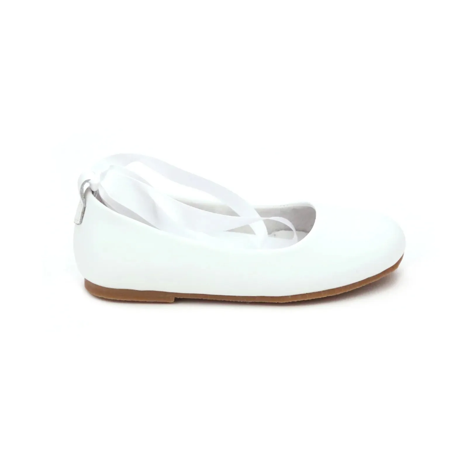 Sylvie Leather Flat w/ Satin Lace