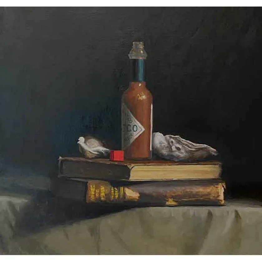 Tabasco & Oysters -Oil Painting SOLD