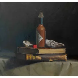 Tabasco & Oysters -Oil Painting SOLD