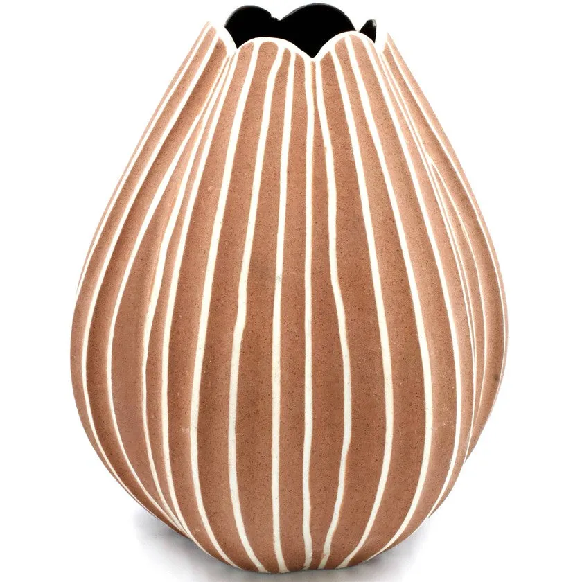 Terracotta Porcelain Bud Vase