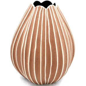 Terracotta Porcelain Bud Vase