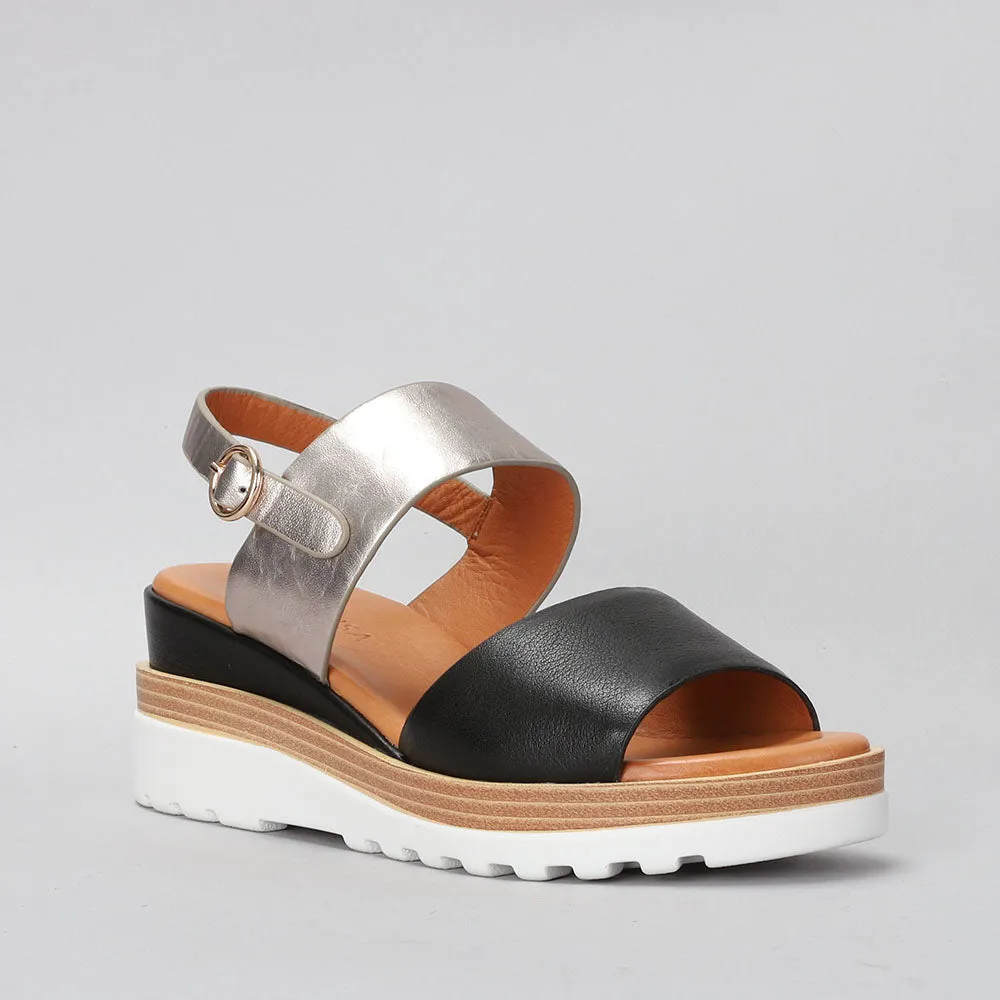Tess - Black/Champagne