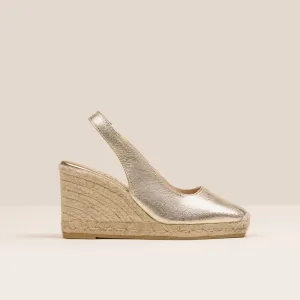 TEYMA Gold espadrilles