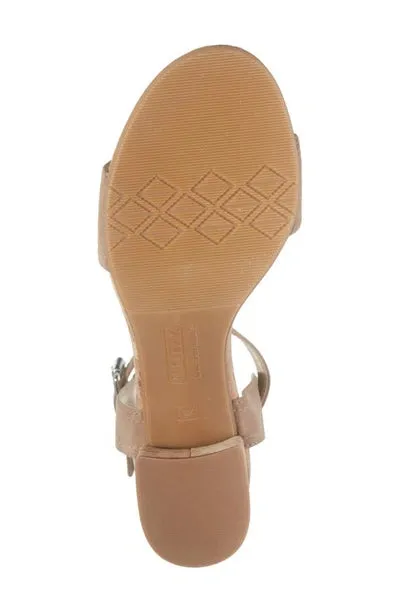 TGIF cork block heel in mud