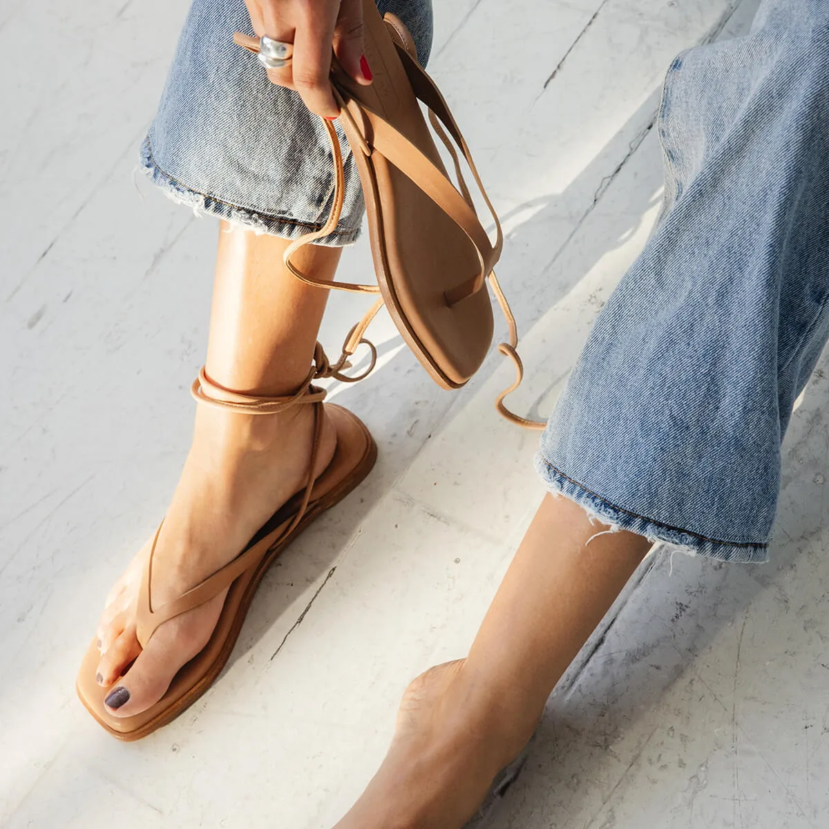 The Isla Sandal [Cognac]