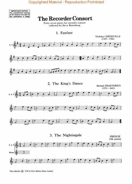The Recorder Consort - Book 1