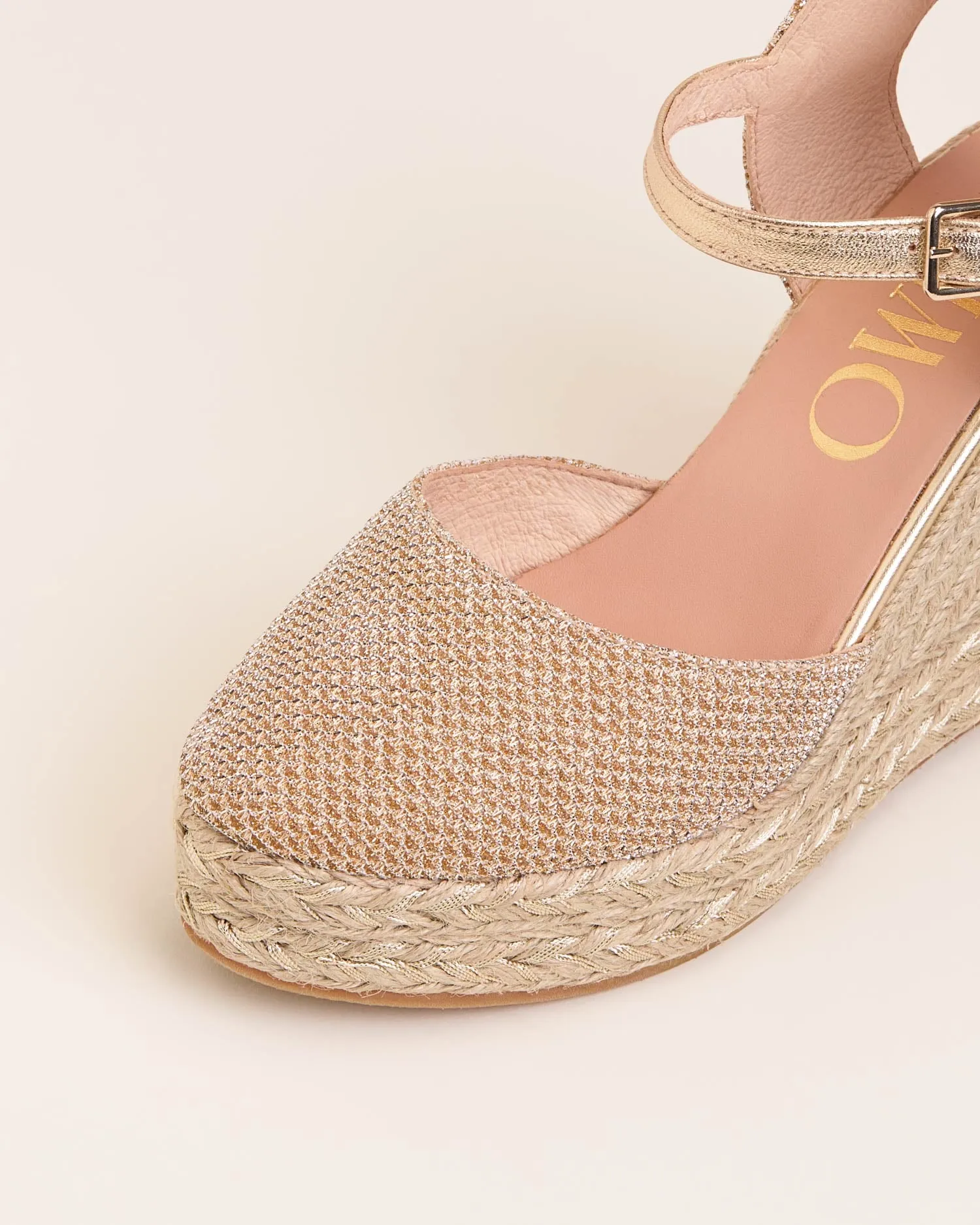 TIRI Gold espadrilles