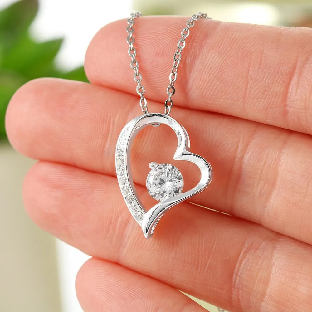 To My Gorgeous Wife Last Breath Heart Pendant Necklace