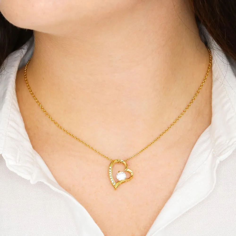 To My Gorgeous Wife Last Breath Heart Pendant Necklace