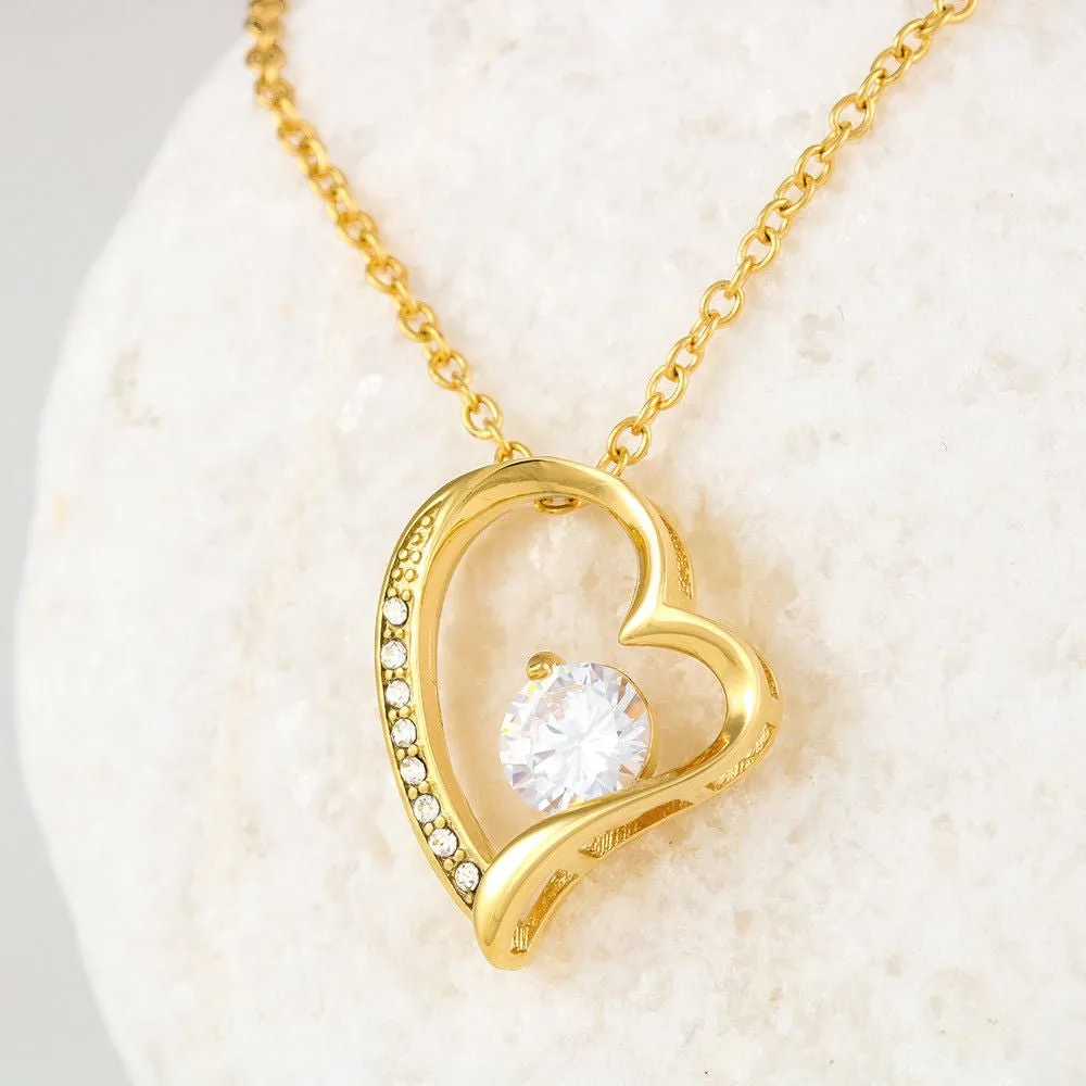 To My Gorgeous Wife Last Breath Heart Pendant Necklace