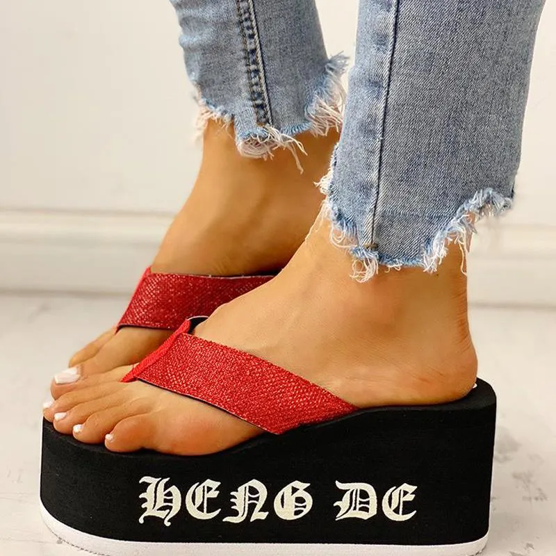Toe Post Platform Muffin Sandals