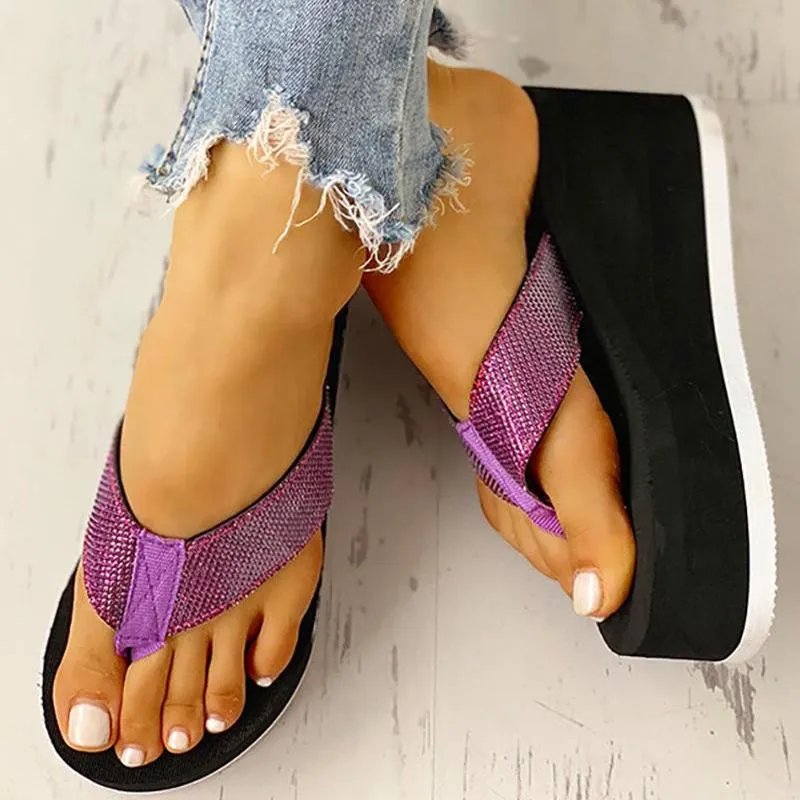 Toe Post Platform Muffin Sandals