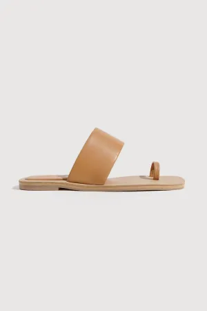 Toe Strap Square Toe Padded Sandals