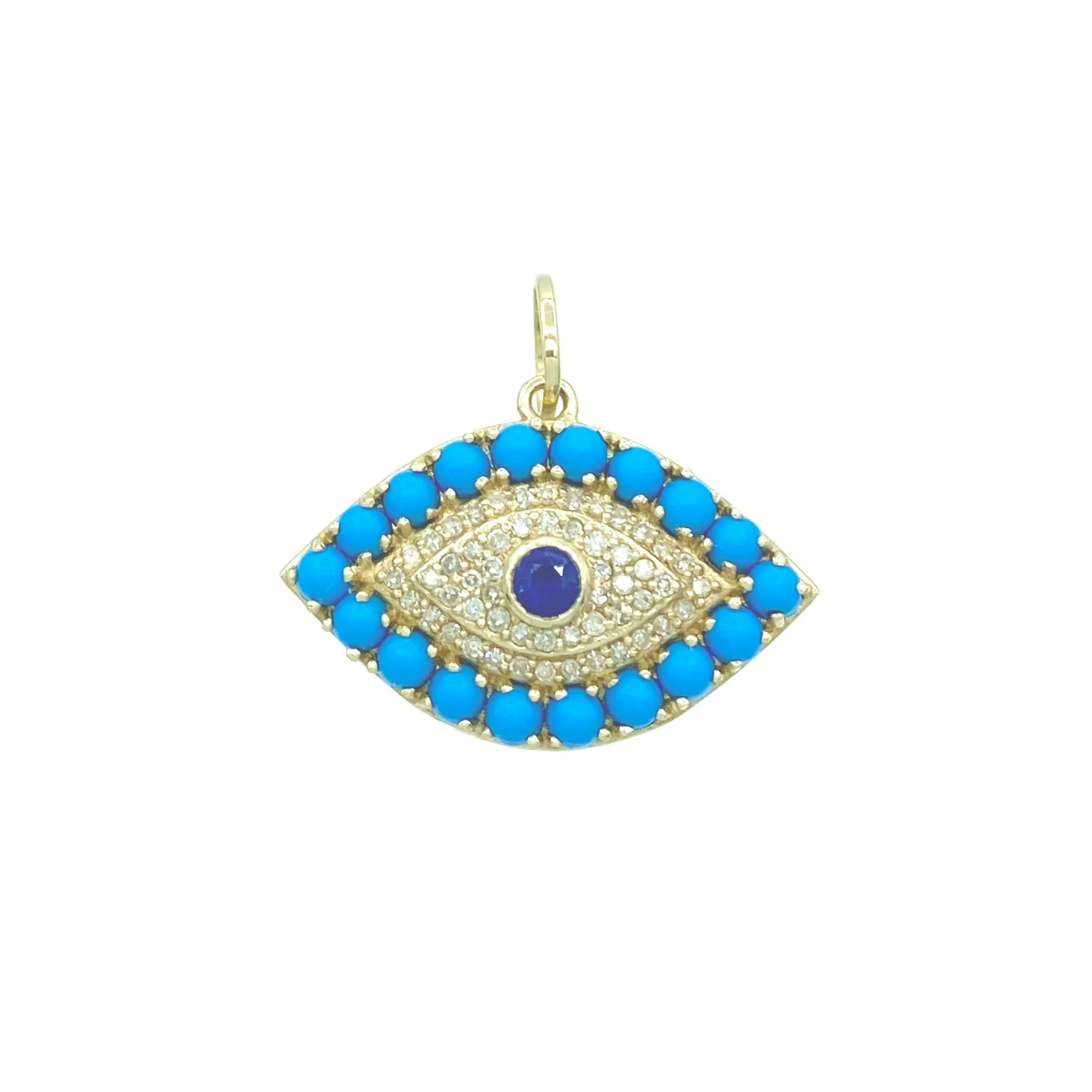 Turquoise Evil Eye Charm