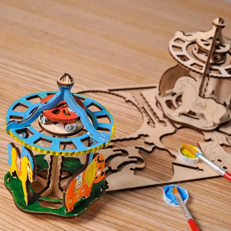 UGears 4Kids Colouring Model (Merry-Go-Round) - FINAL SALE