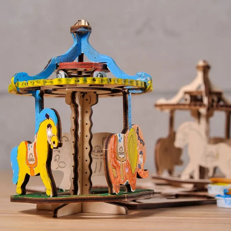 UGears 4Kids Colouring Model (Merry-Go-Round) - FINAL SALE