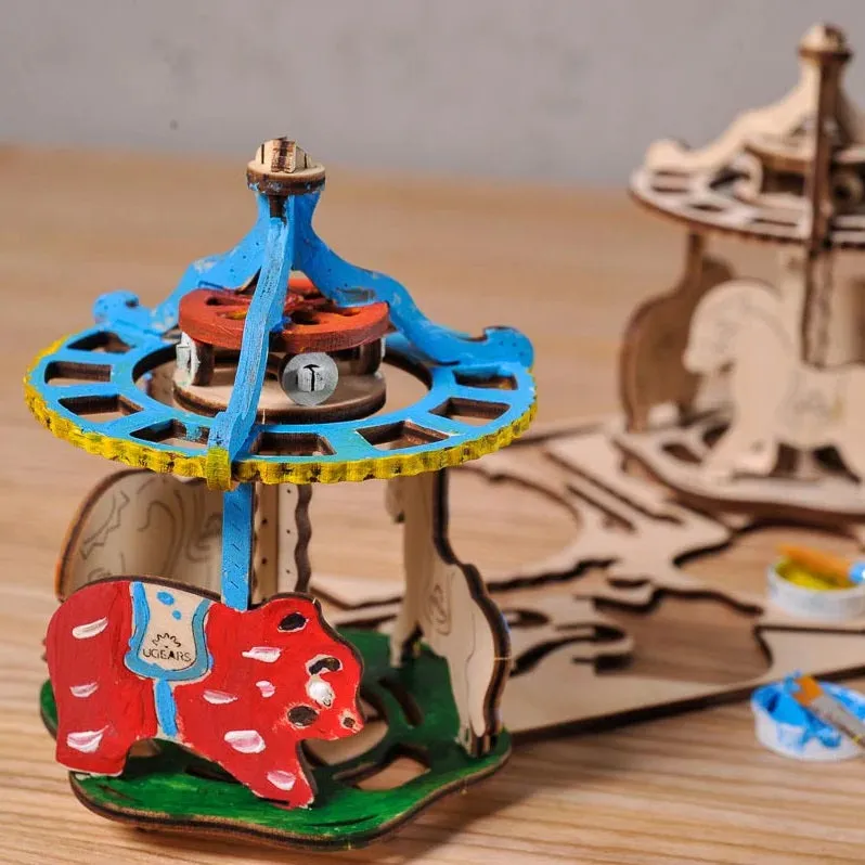 UGears 4Kids Colouring Model (Merry-Go-Round) - FINAL SALE