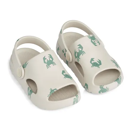 UK 4.5 Morris Aqua Blue Crab Sandals