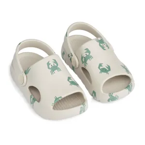 UK 4.5 Morris Aqua Blue Crab Sandals