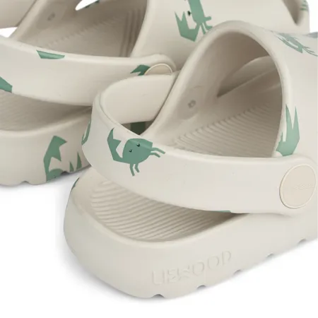 UK 4.5 Morris Aqua Blue Crab Sandals