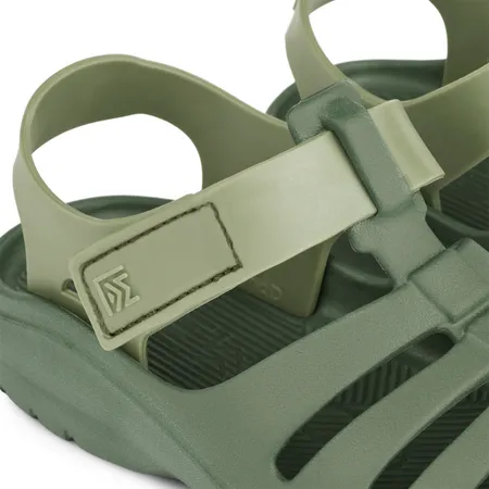 UK 6 Beau Two-Toned Green Sandals