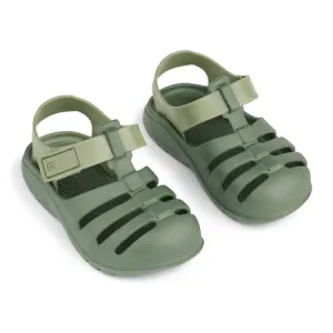 UK 6 Beau Two-Toned Green Sandals